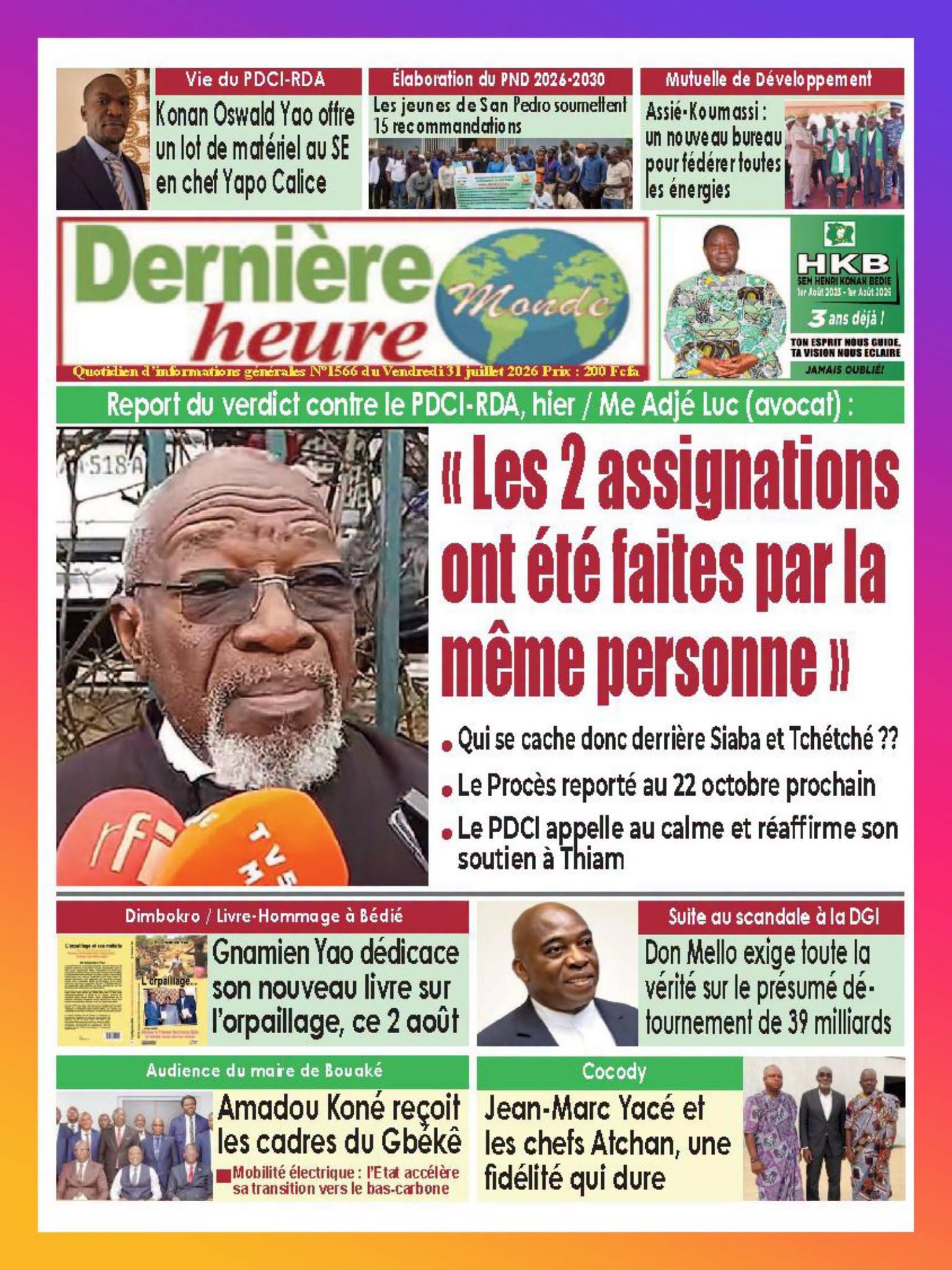Dernière Heure Monde
