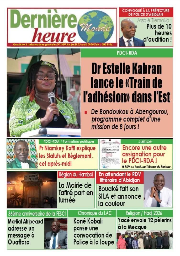 Dernière heure Monde
